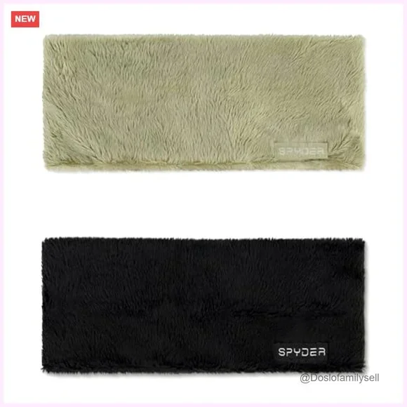 Low Pile Faux Fur Headband 2 Pack Winter Warm Stretchy Accessory